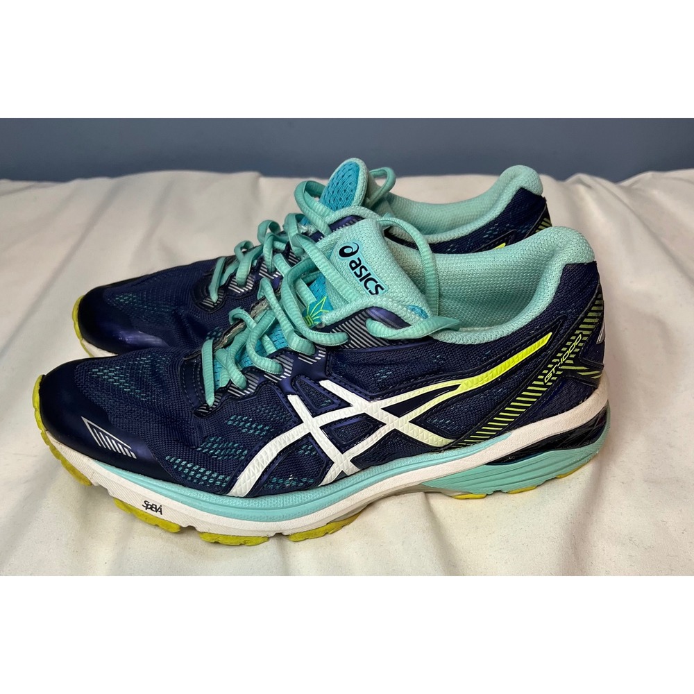 ASICS GT-1000 Women's Running Shoes Blue Teal Size 7.5 Athletic Sneakers T6A8N